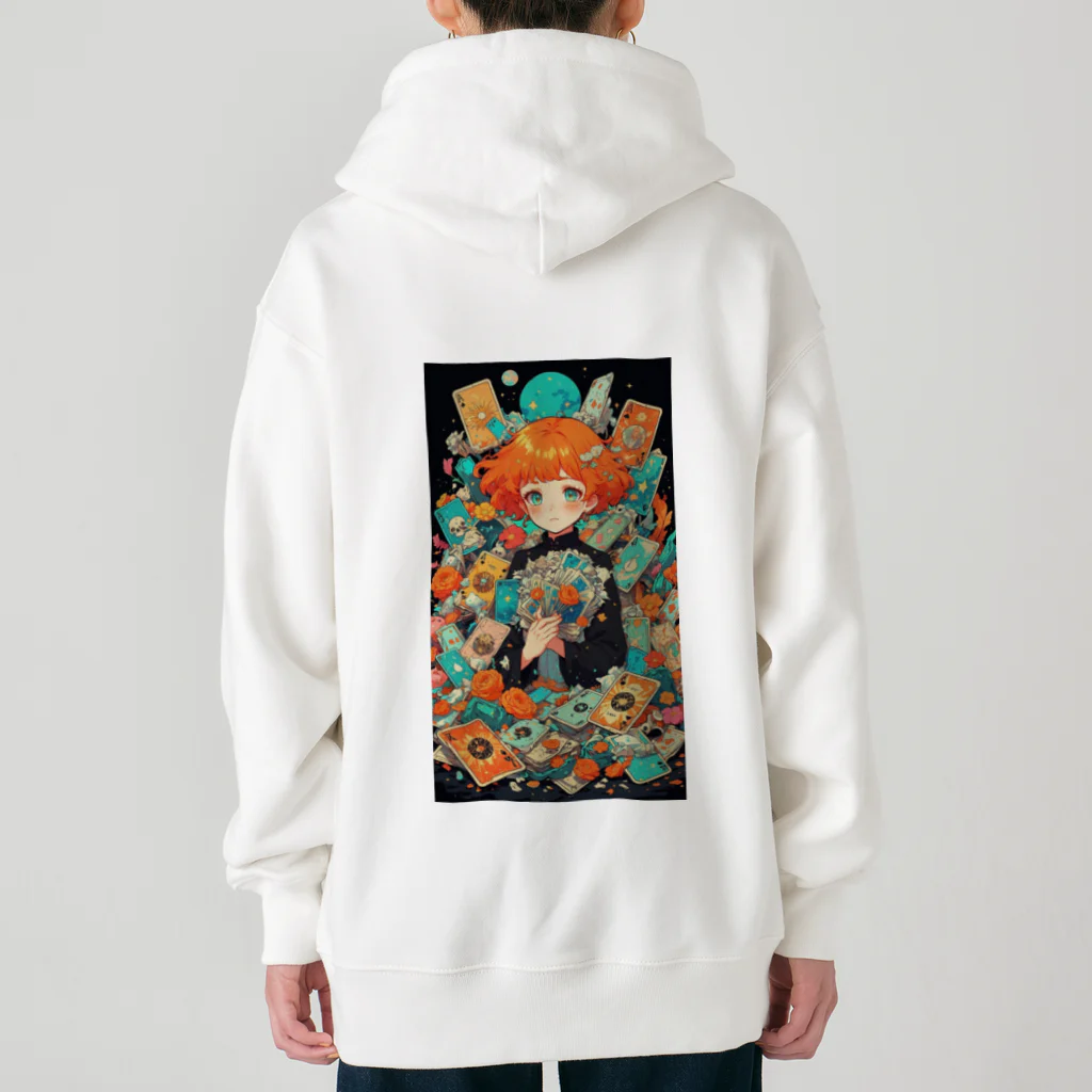 AQUAMETAVERSEのトランプ占いの少女 アメジスト 2846 Heavyweight Zip Hoodie