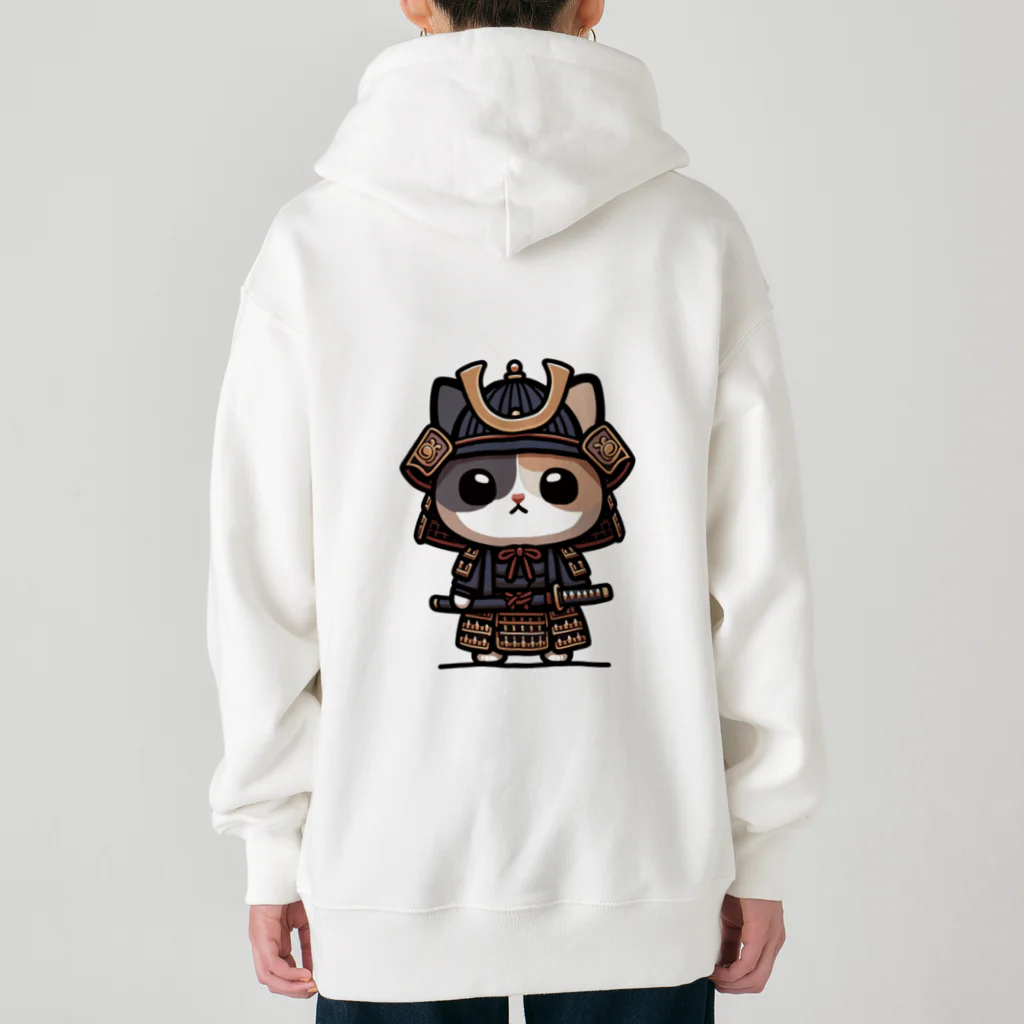 にゃんラボの武士にゃんこ２ Heavyweight Zip Hoodie