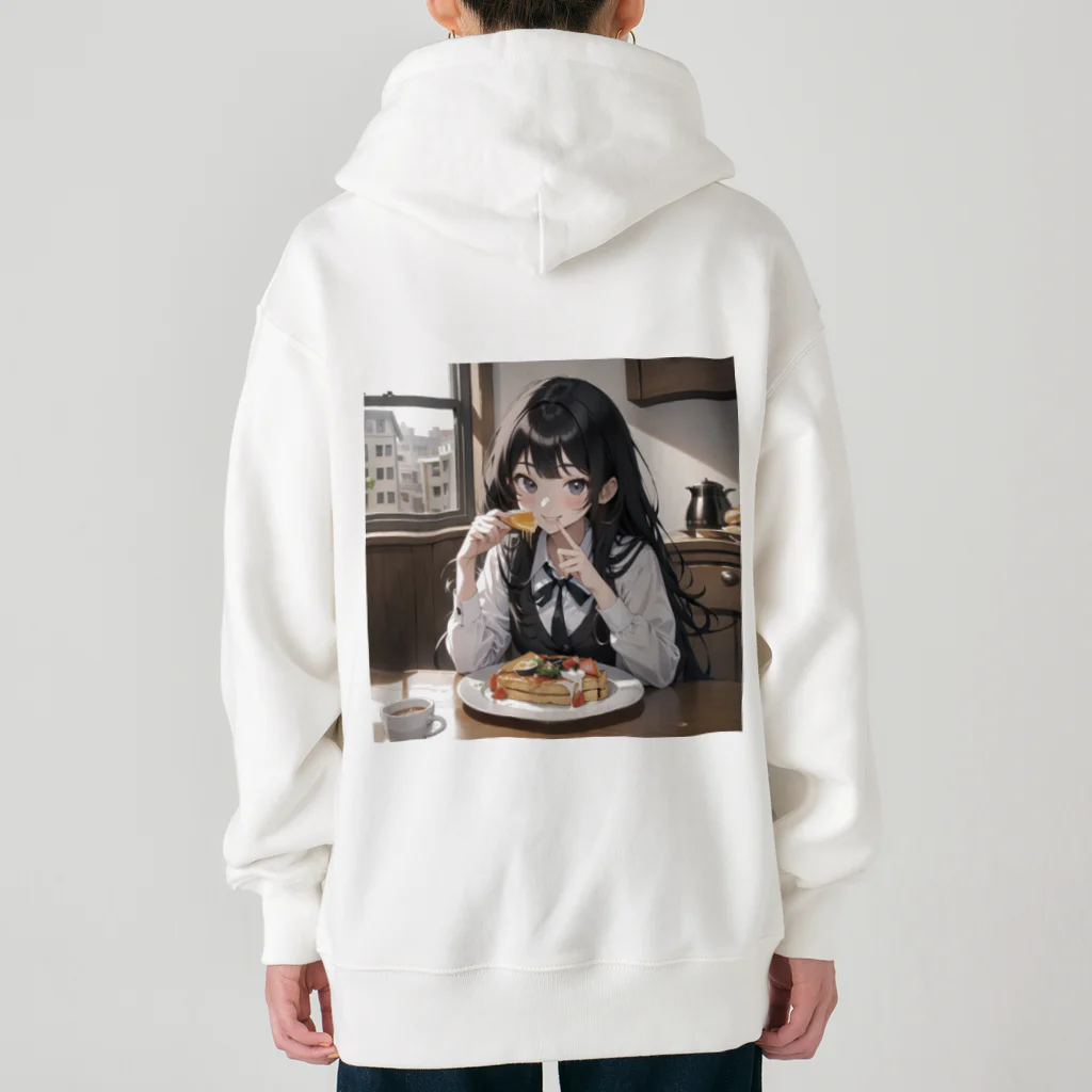 sgt-chikaraの朝食中の女子高生2 Heavyweight Zip Hoodie