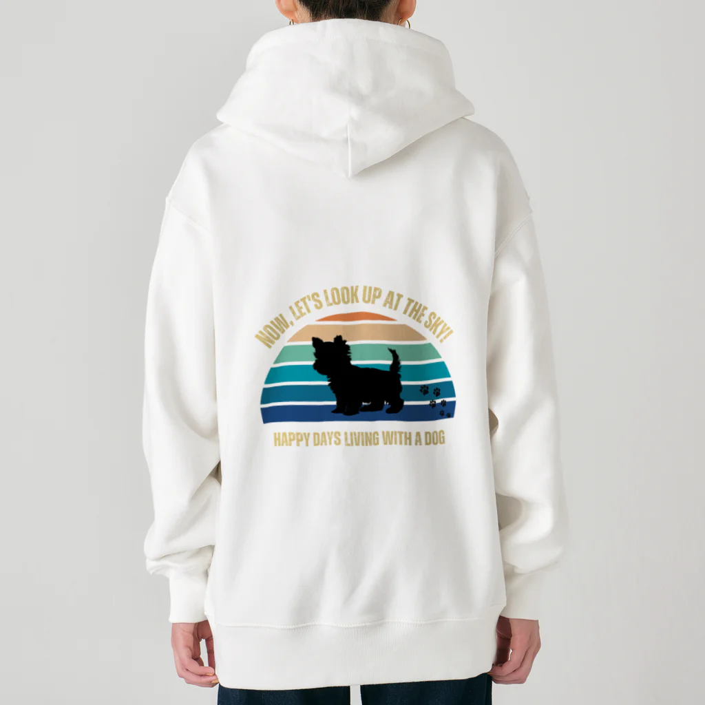 dreamy-designのわんちゃん　ヨークシャテリア Heavyweight Zip Hoodie