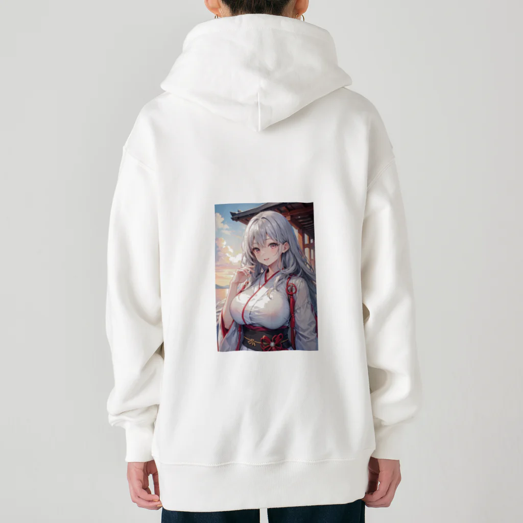 巫女スタぐらむの綺麗な巫女 Heavyweight Zip Hoodie