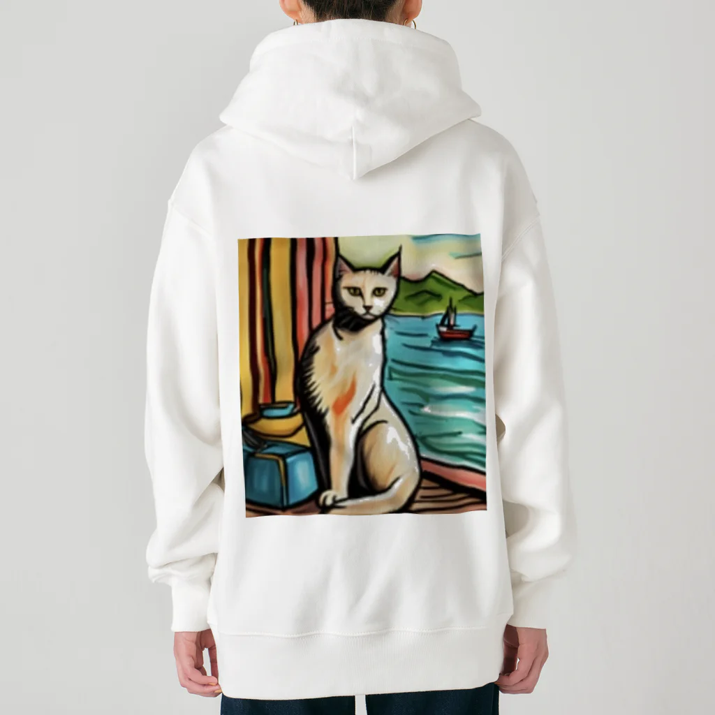 Ppit8のchaton blanc Heavyweight Zip Hoodie