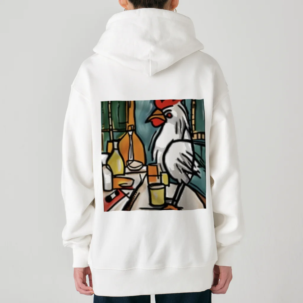 Ppit8のにわとりさん朝ごはんを食べる！ Heavyweight Zip Hoodie