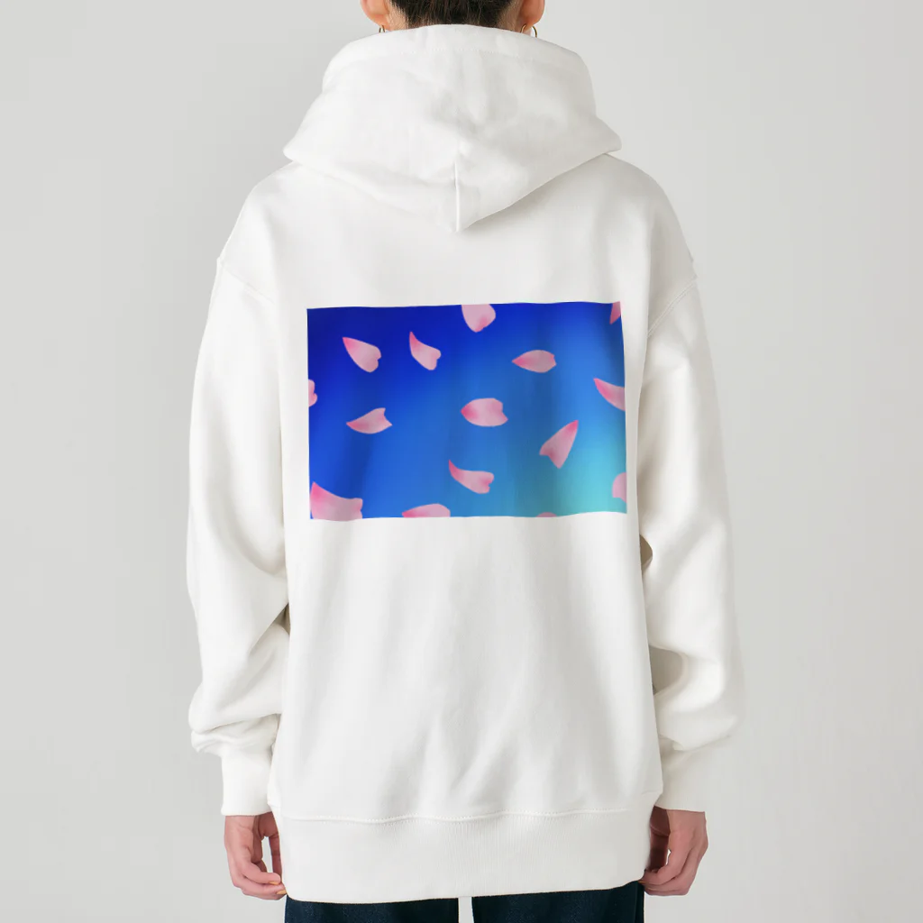 Lily bird（リリーバード）の花びらの舞う青空 Heavyweight Zip Hoodie