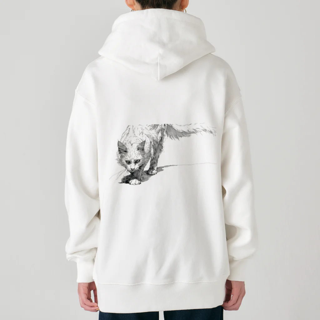 sperz shopの威嚇白猫 Heavyweight Zip Hoodie