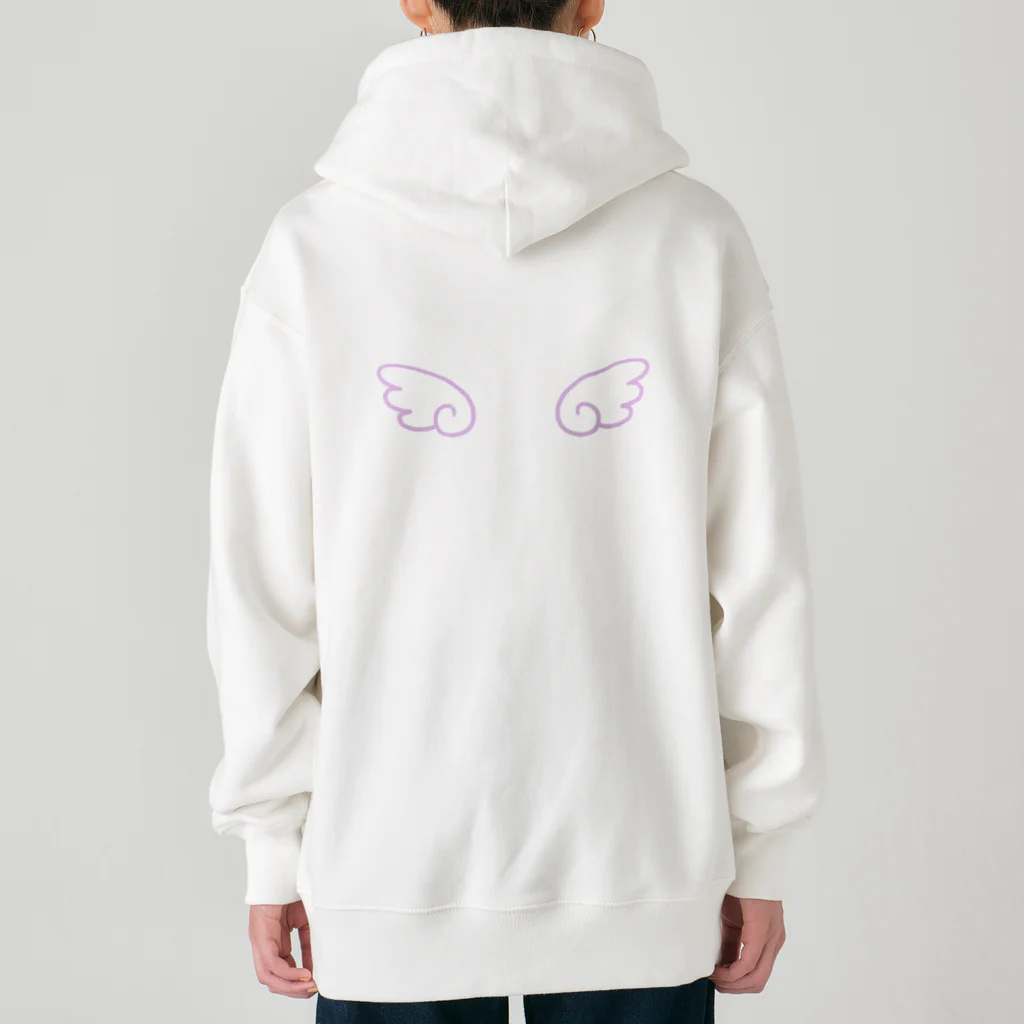 はぬの天使の羽（ピンク） Heavyweight Zip Hoodie