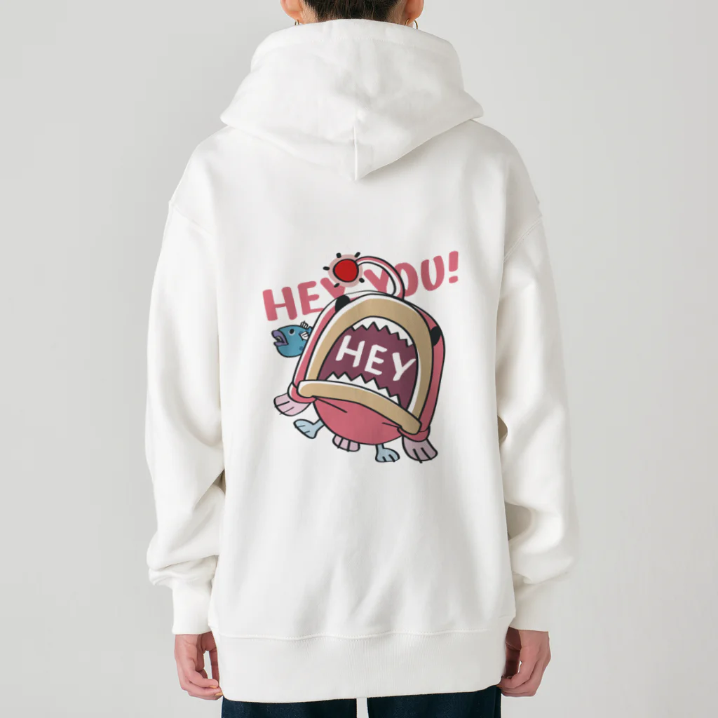 イラスト MONYAAT のHEY YOU!*釣れたかもA* Heavyweight Zip Hoodie