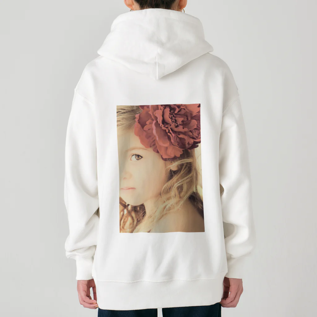 poppy22のセピアなフラワーガール Heavyweight Zip Hoodie