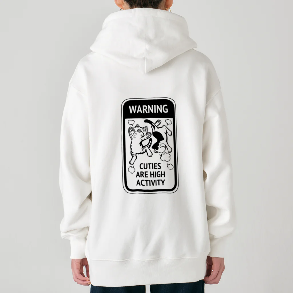 nya-mew（ニャーミュー）のこねこ活発危険！ Heavyweight Zip Hoodie