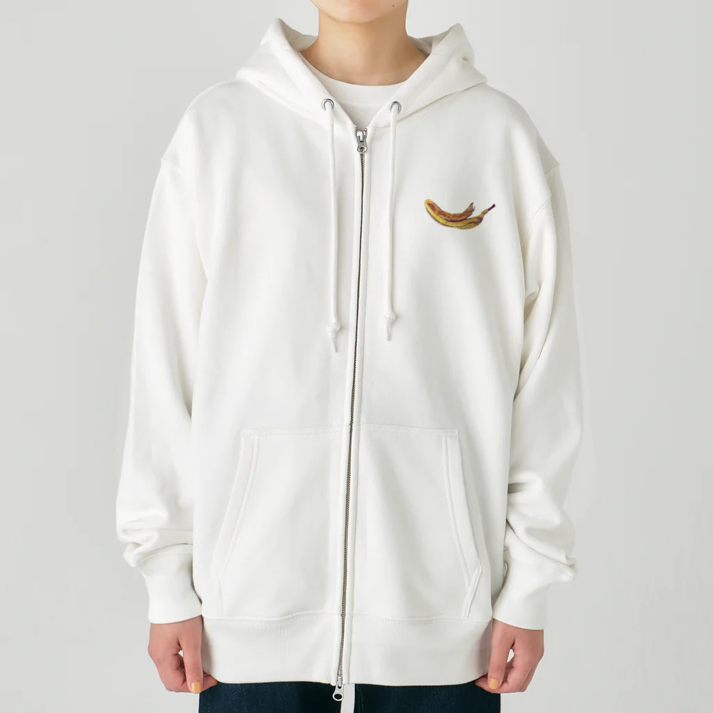 わらしゃんどのバナナの皮 Heavyweight Zip Hoodie