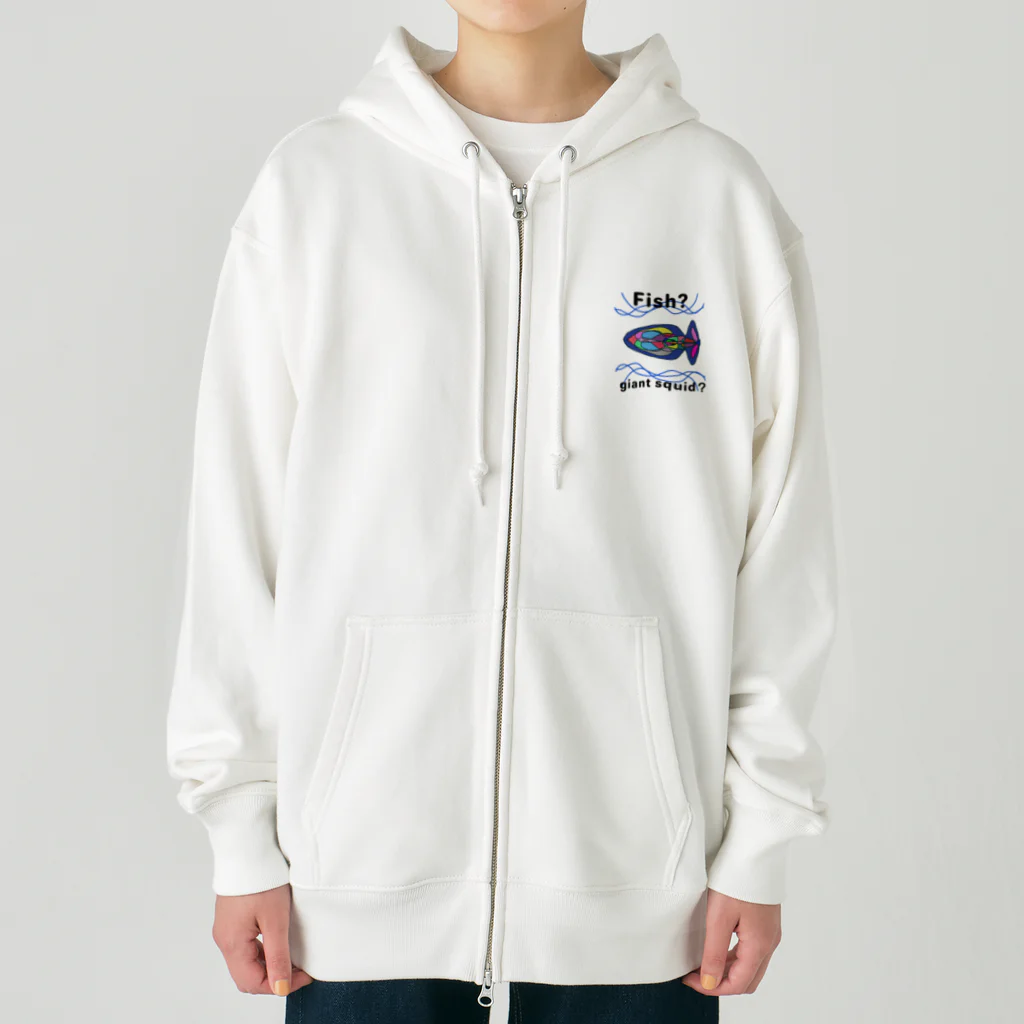 Future Starry Skyのfish?giant squid? Heavyweight Zip Hoodie