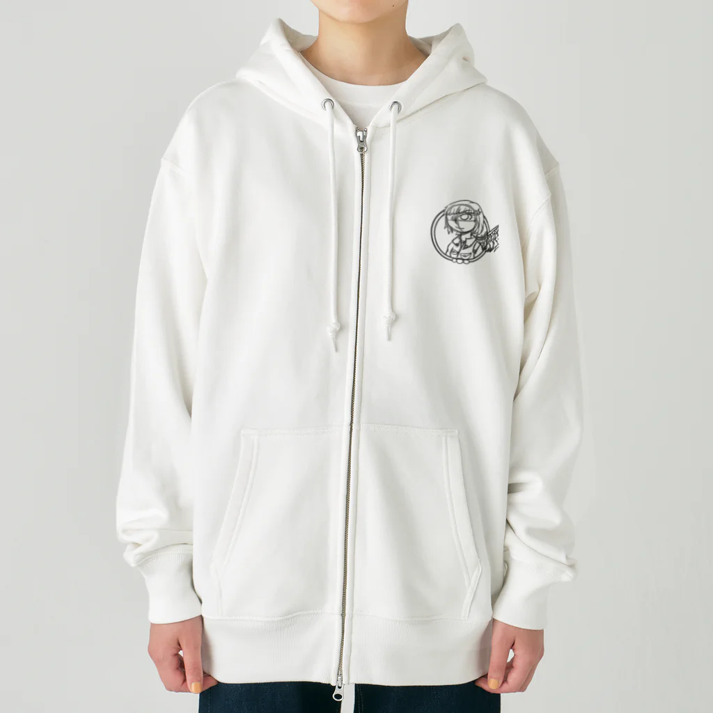 かがみのアイコンのネームパーカー Heavyweight Zip Hoodie