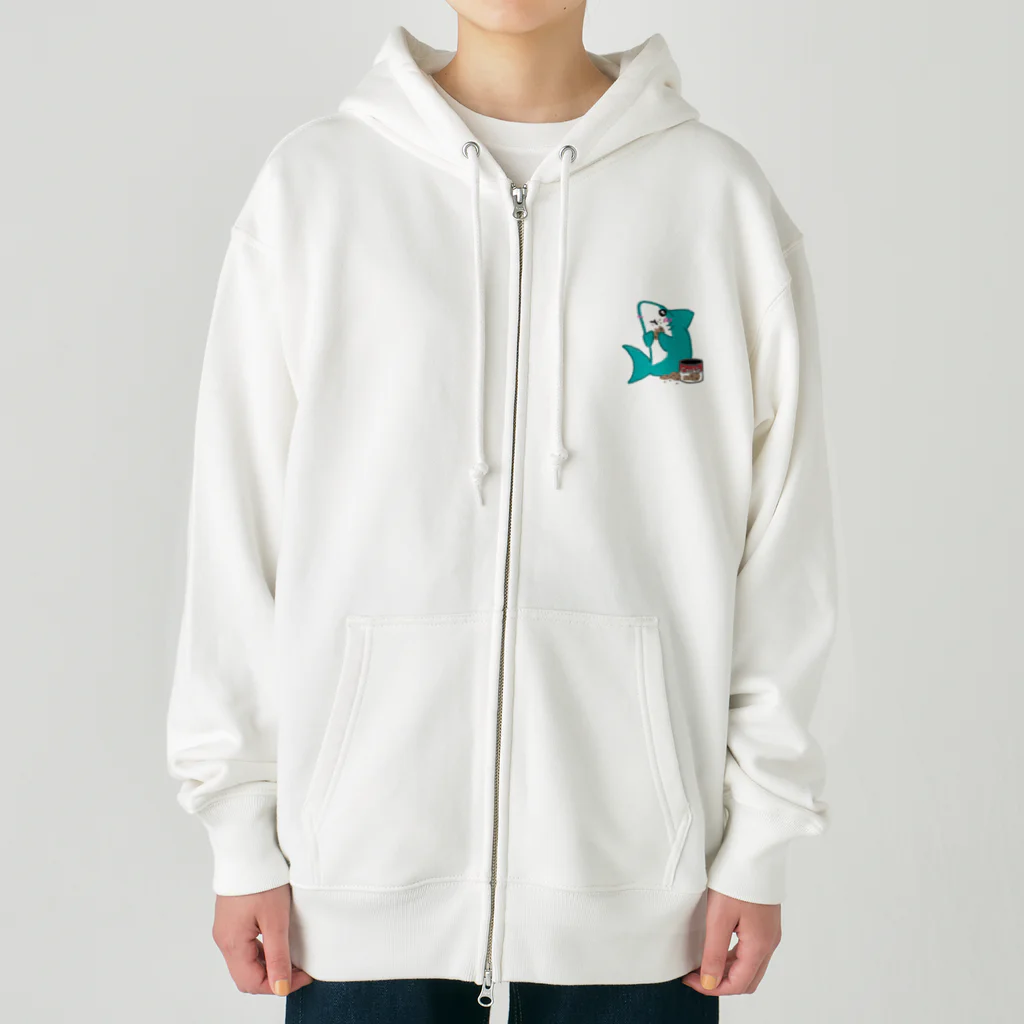 Jの居場所の初めてクッキーを食べたサメ Heavyweight Zip Hoodie