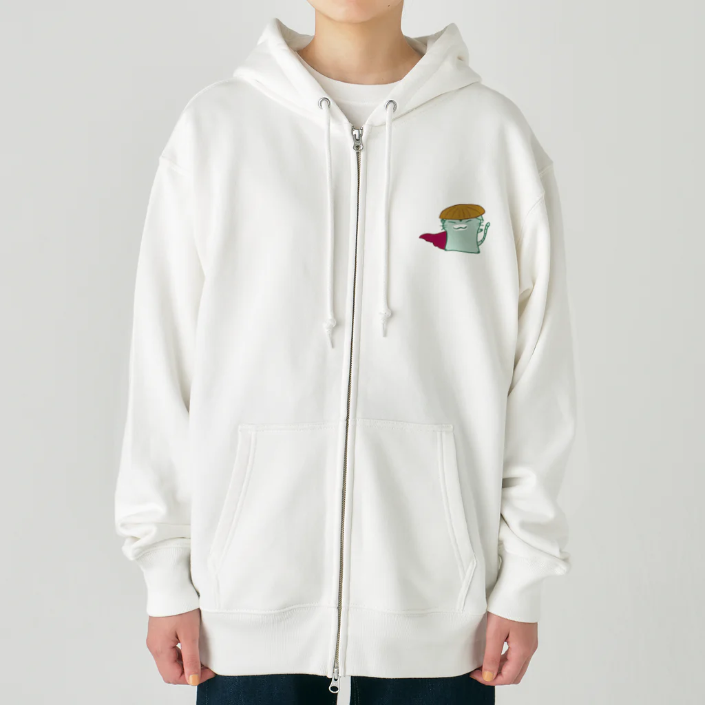 まりにゃんずのきりっと たけにゃん Heavyweight Zip Hoodie