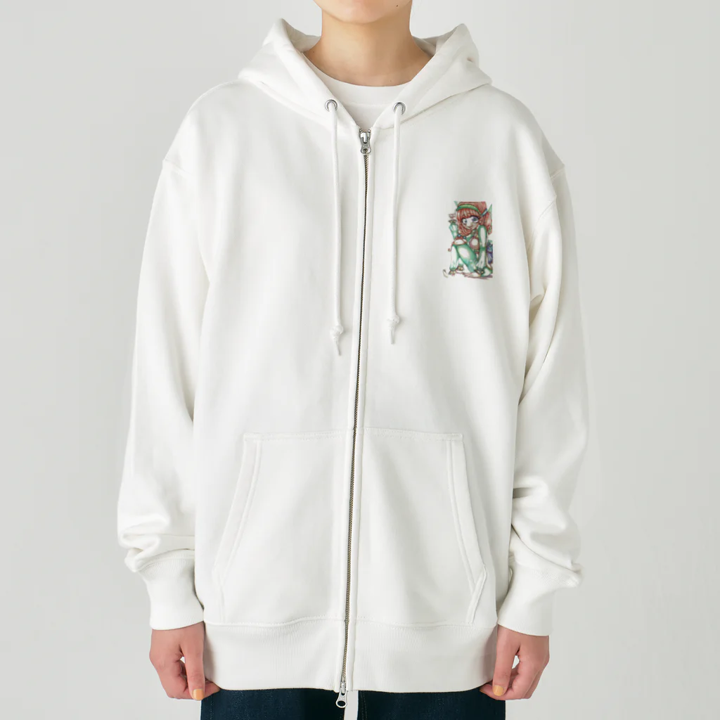 弐０Heartsの妖精の少女 Heavyweight Zip Hoodie