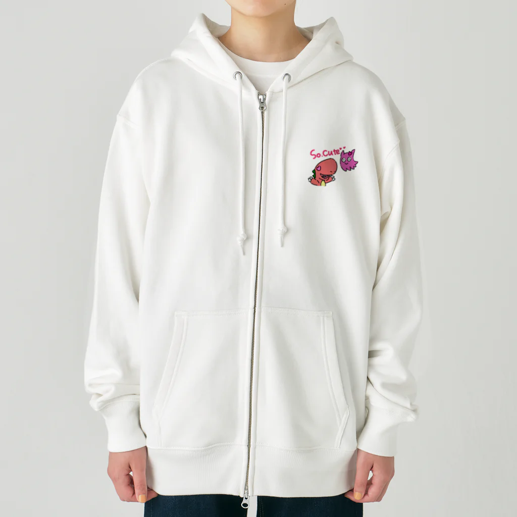 HxA paintshopのめんだこ一家 Heavyweight Zip Hoodie