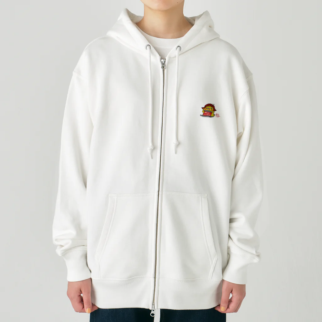 んじゃらかのひよこの日良子ちゃん、もぐもぐ Heavyweight Zip Hoodie