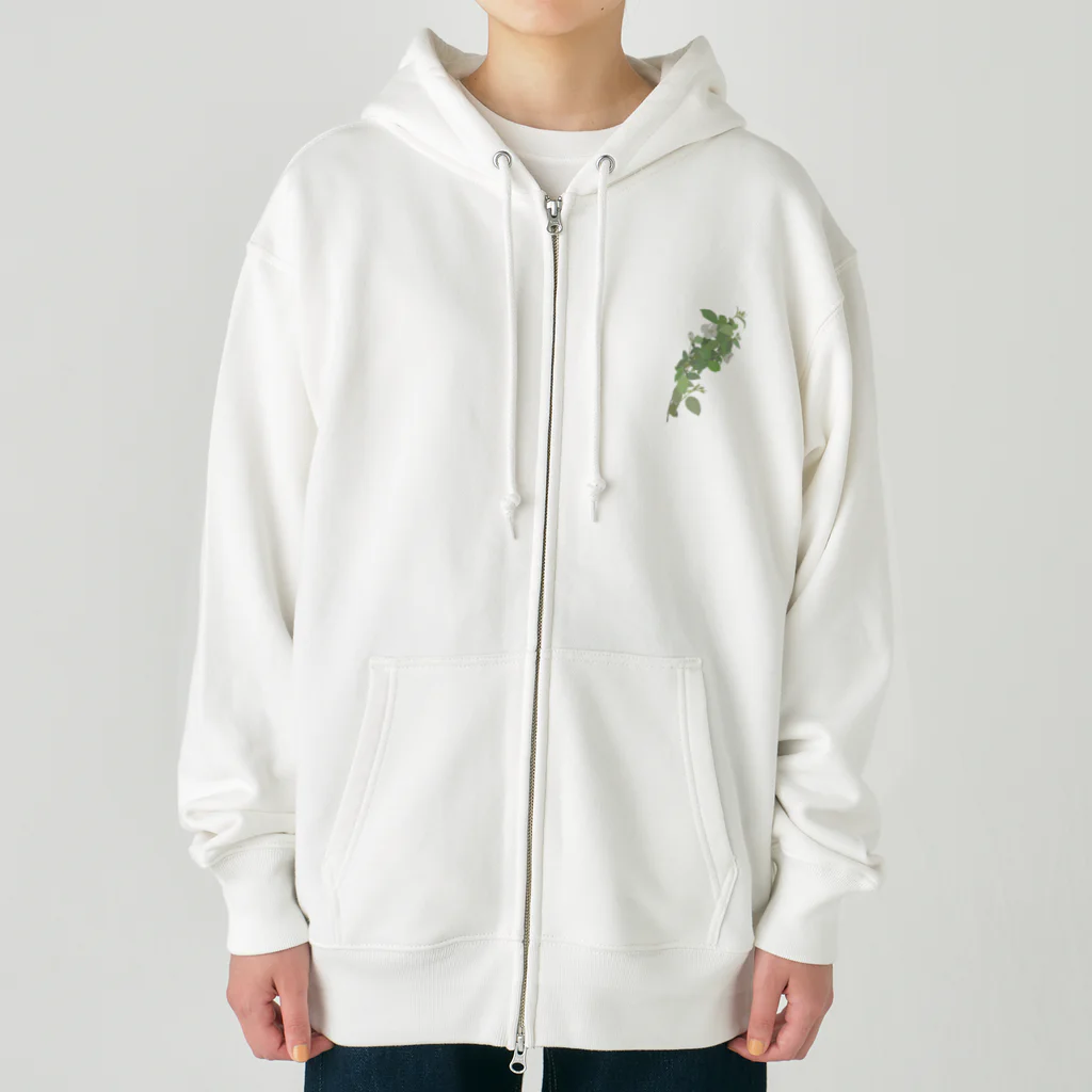 植物の絵師「洋子」の店の梅花空木 Heavyweight Zip Hoodie