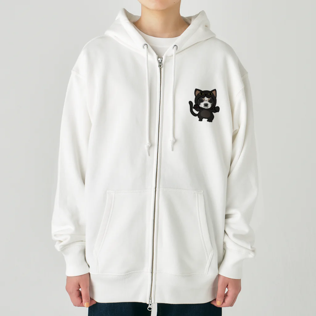 みきぞーん｜保護猫 ミッキー画伯と肉球とおともだちのmaruku Heavyweight Zip Hoodie