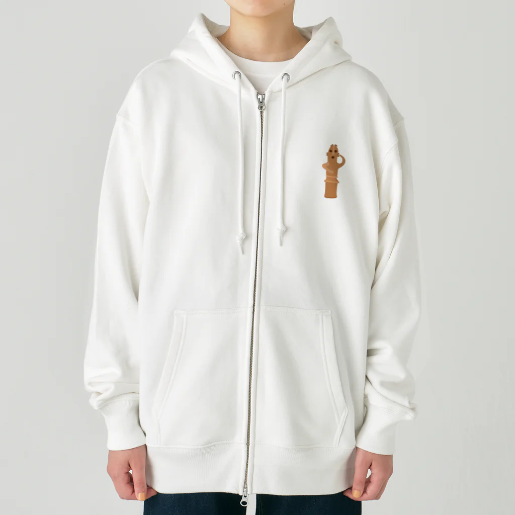 kimchinの不思議とかわいい　はにわ君 Heavyweight Zip Hoodie