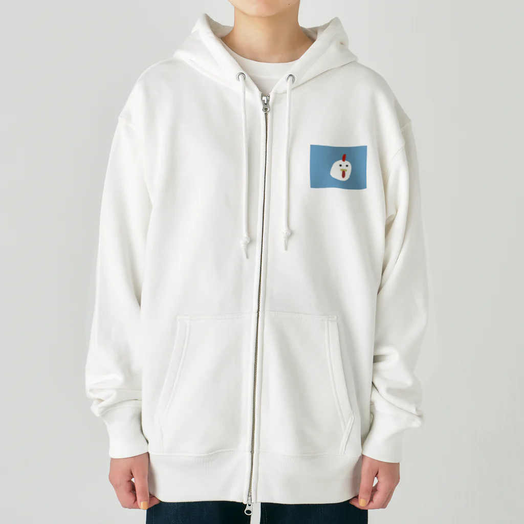 omabloのニワトリグッズ Heavyweight Zip Hoodie