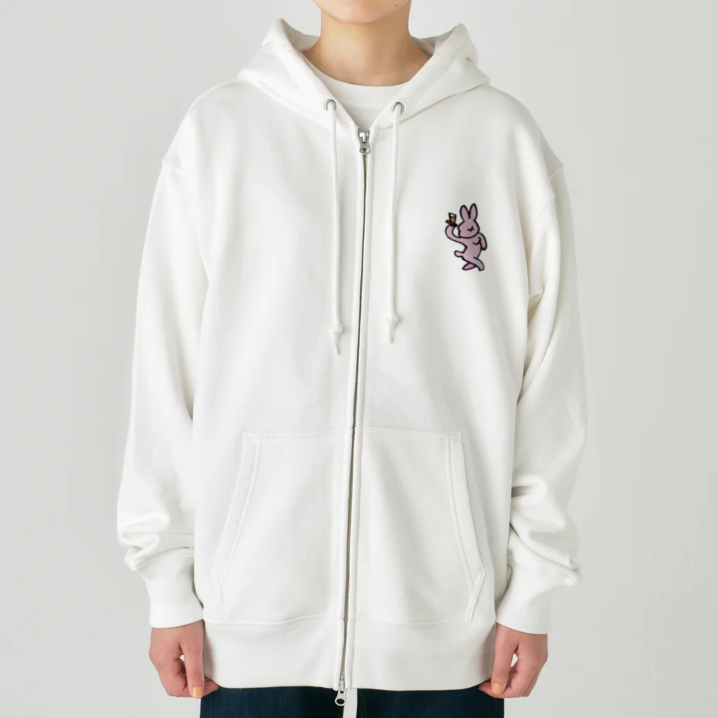 もののけCo.のウエイターうさぎ Heavyweight Zip Hoodie