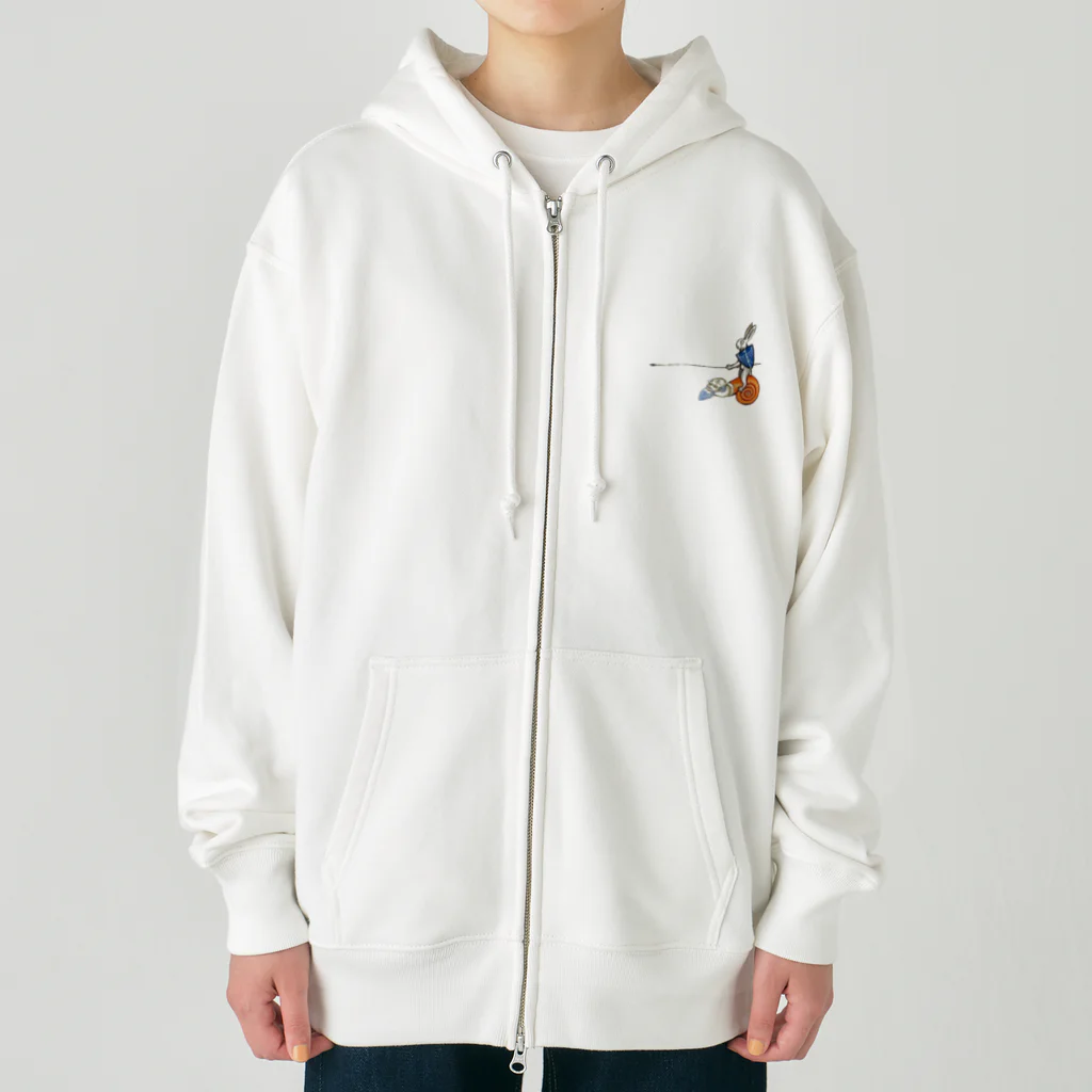 USGのキモい何かに乗るウサギ Heavyweight Zip Hoodie