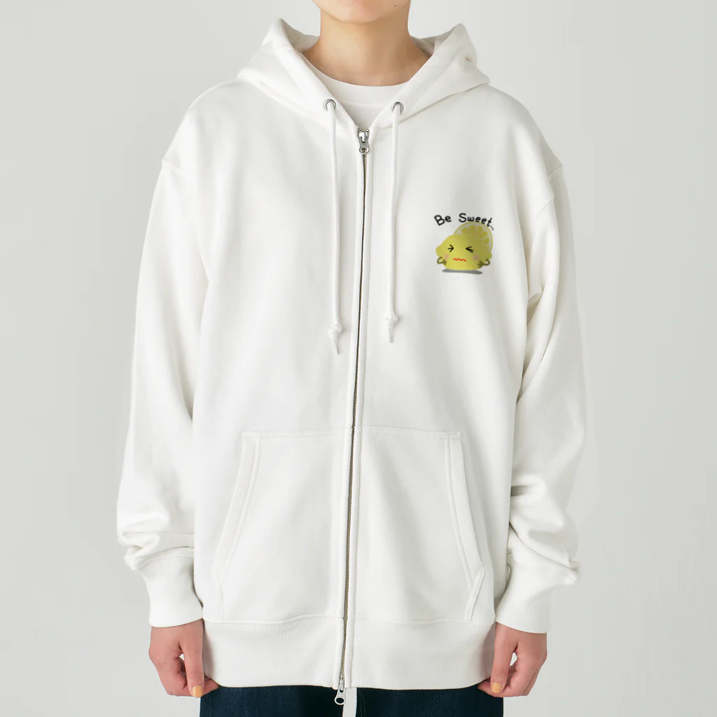 MZグラフィックスのレモン　Be Sweet Heavyweight Zip Hoodie