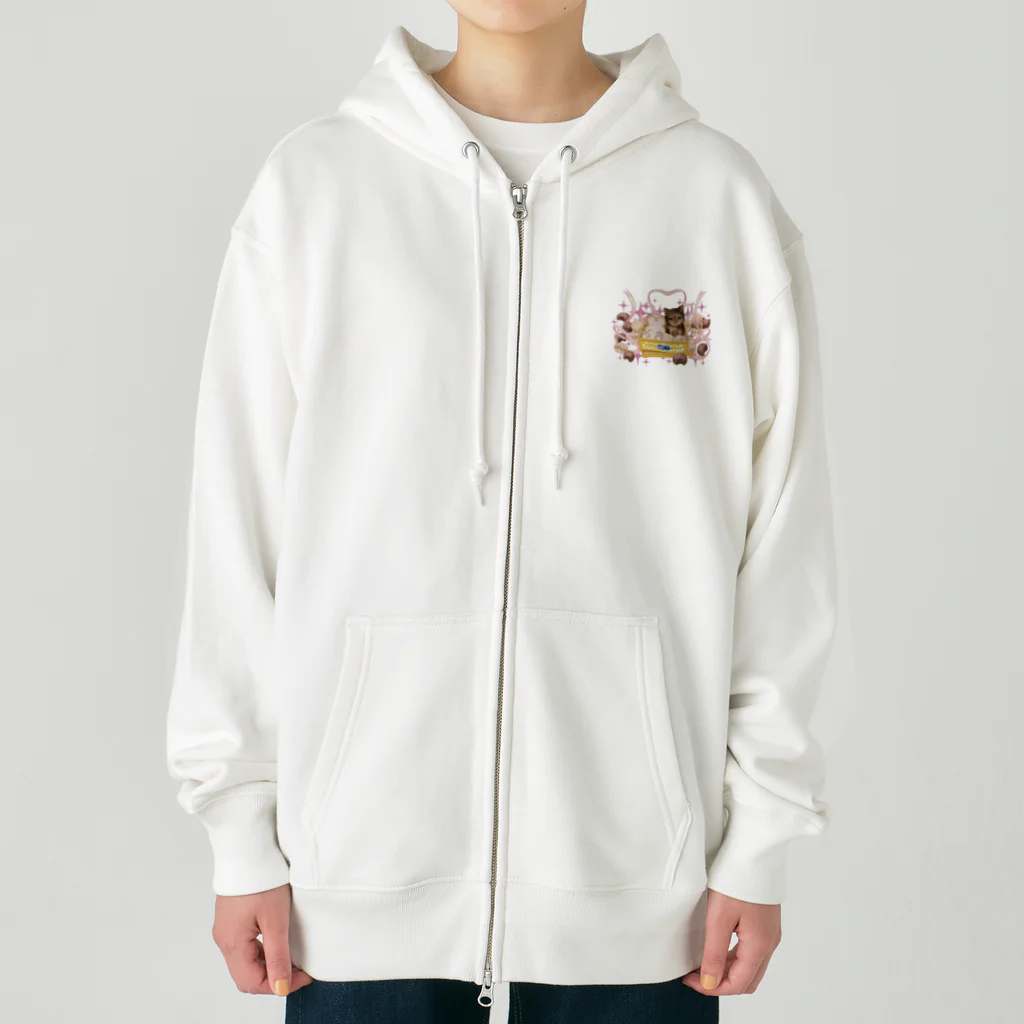 nya-mew（ニャーミュー）のチョコよりカワイイ#2 Heavyweight Zip Hoodie