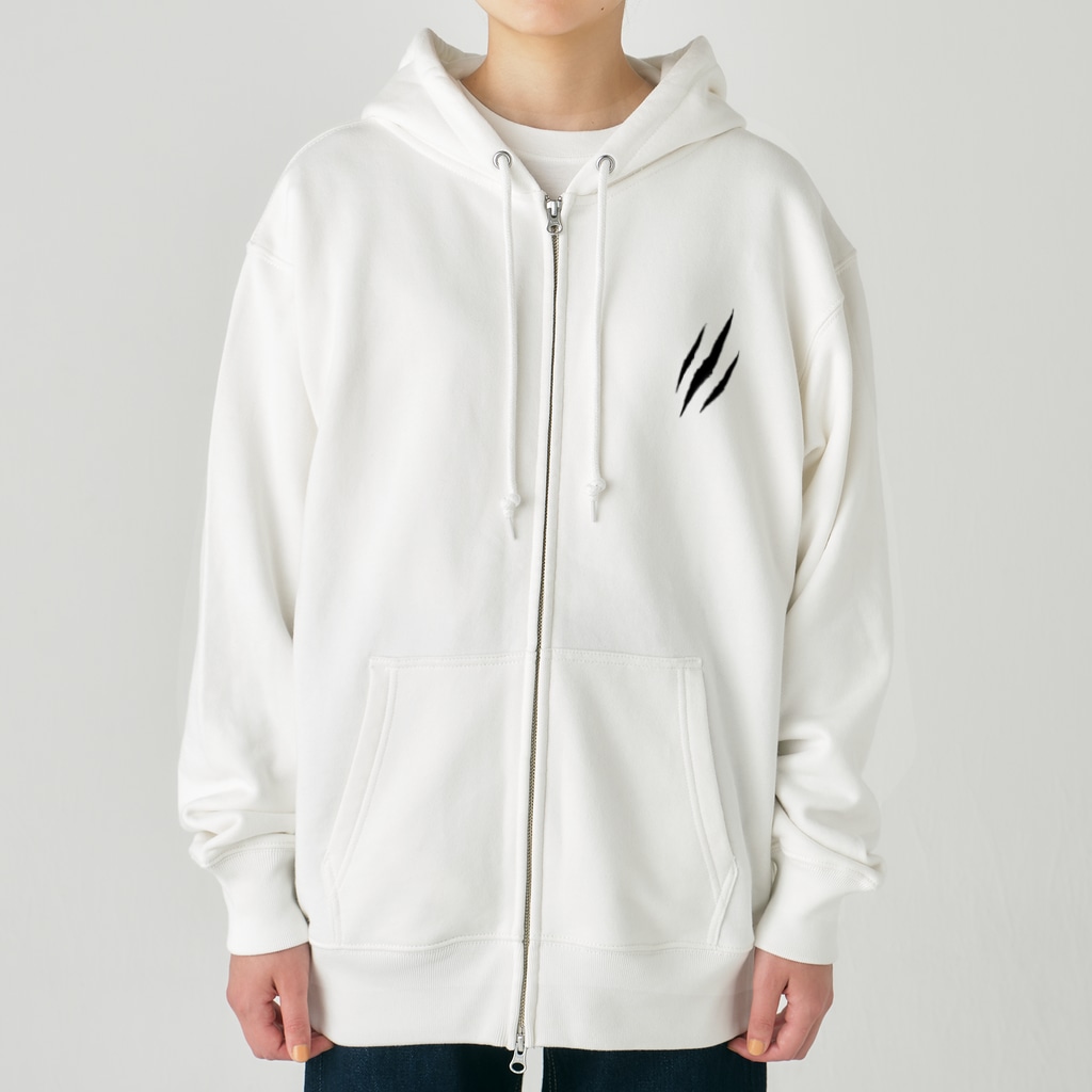 いっぷく処 てんてんの勲章の傷 Heavyweight Zip Hoodie