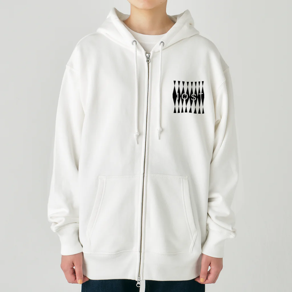 IOST_Supporter_CharityのIOSTバーサスデザイン(白黒シリーズ) Heavyweight Zip Hoodie