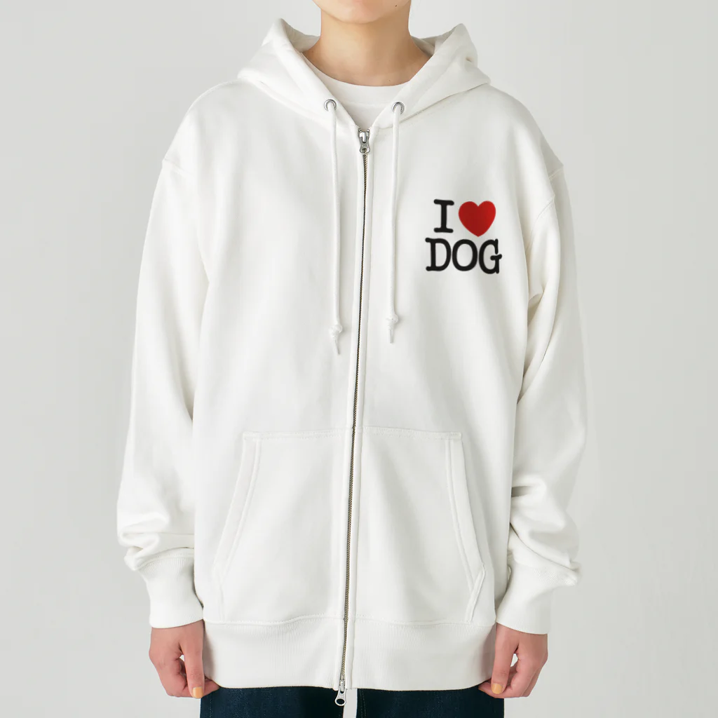 I LOVE SHOPのI LOVE DOG-アイラブドッグ- Heavyweight Zip Hoodie