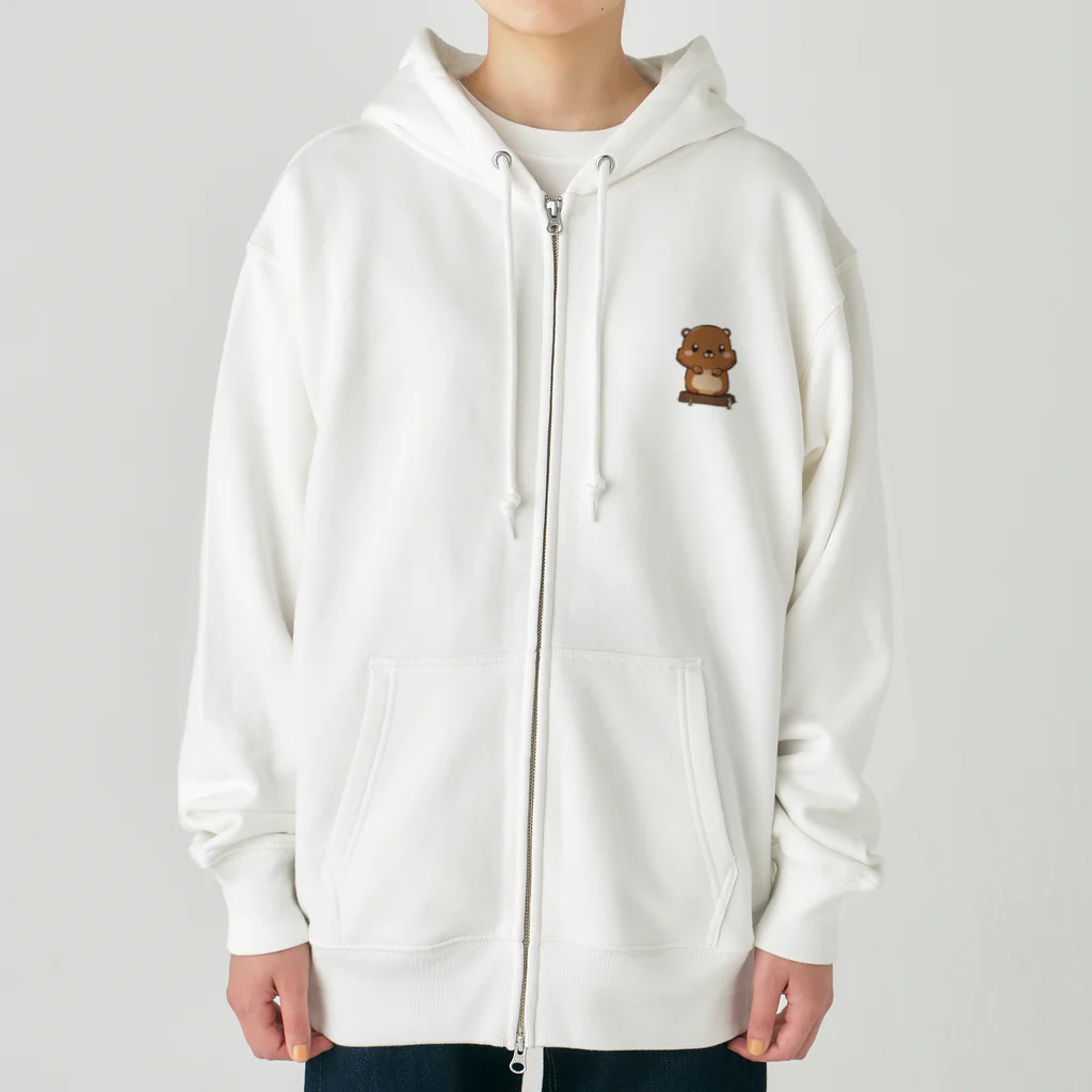 gomashio8899のカピバラくん Heavyweight Zip Hoodie