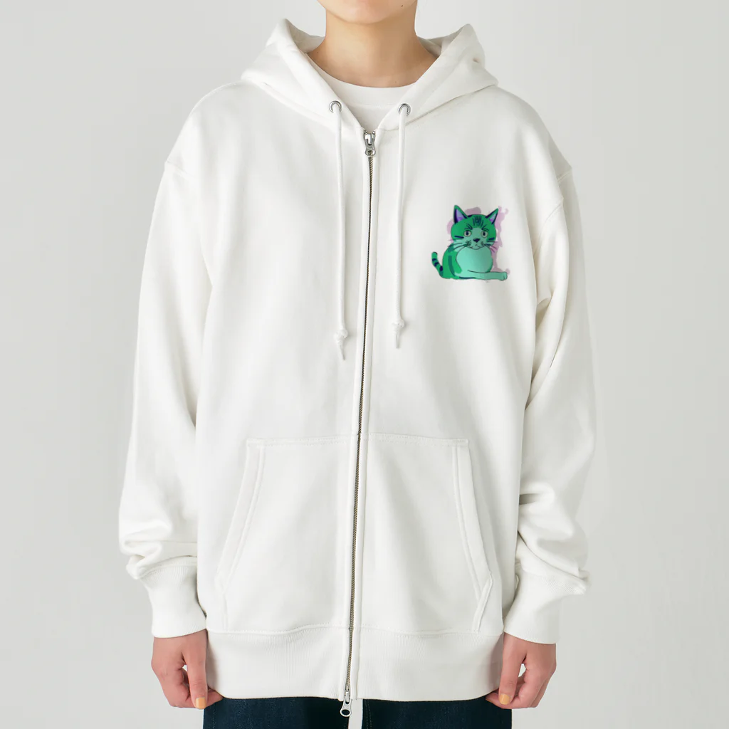 ポーシー＆フレンズ・スタイルの可愛い猫グッズ Heavyweight Zip Hoodie