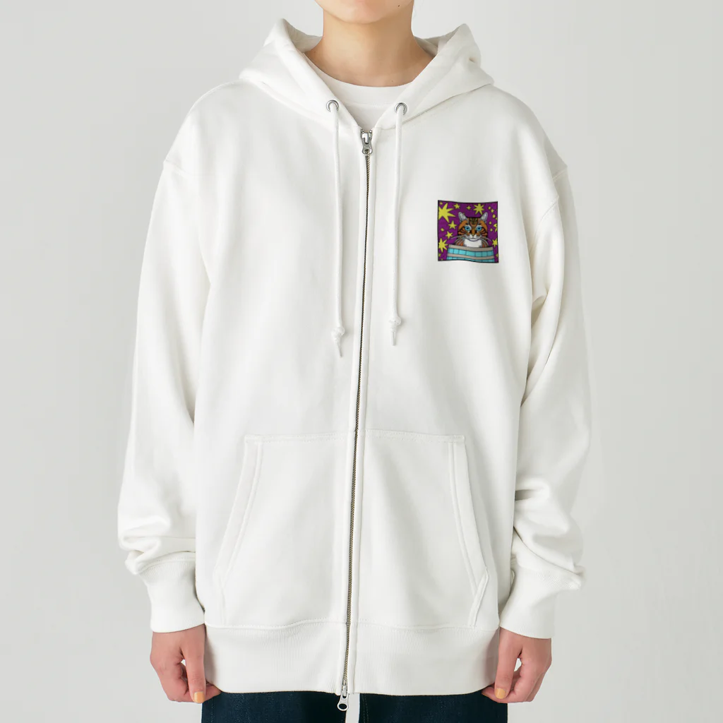 ウイスキーとくらすのウイスキーキャット Heavyweight Zip Hoodie