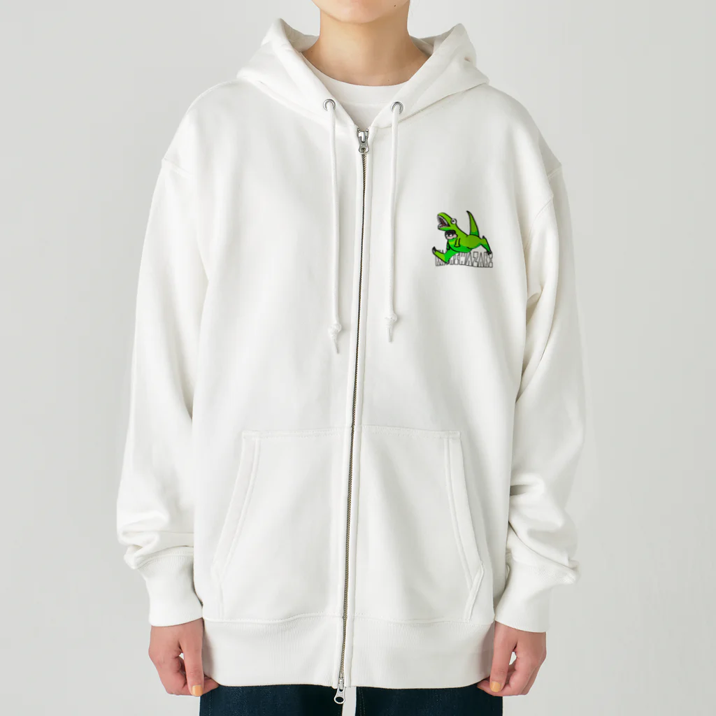 ティラノサウルスレースin柏崎のエナジーカラーティラノ Heavyweight Zip Hoodie