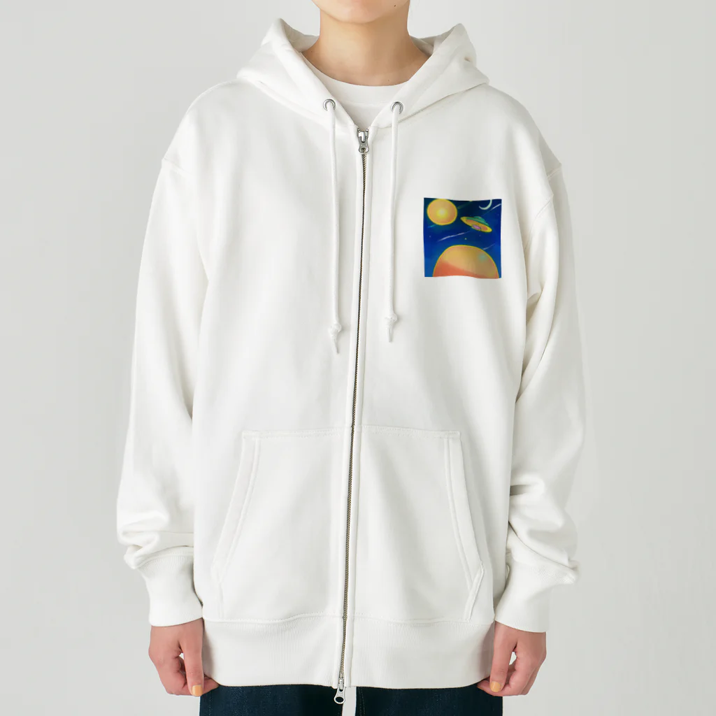 Town_ShipのMoonlit Night Heavyweight Zip Hoodie