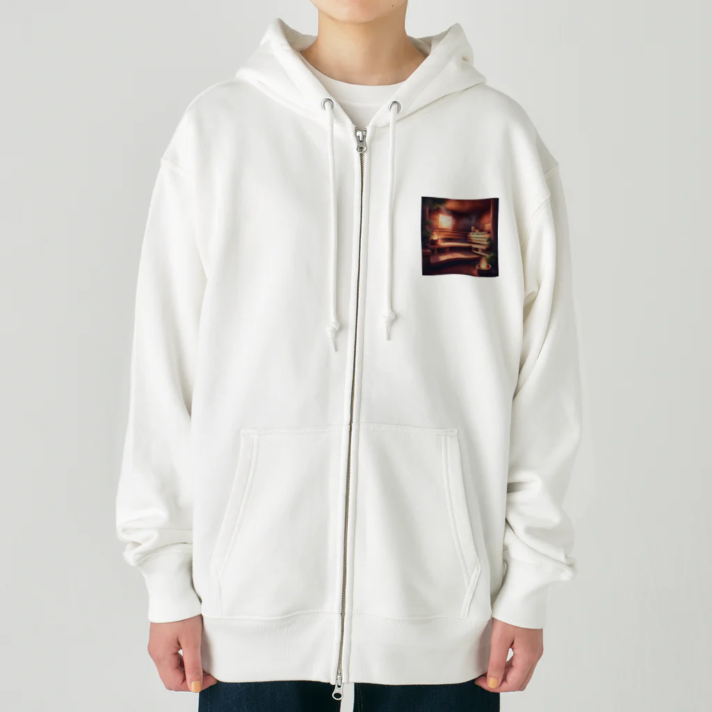 Ruru100の暖かみのあるサウナ Heavyweight Zip Hoodie