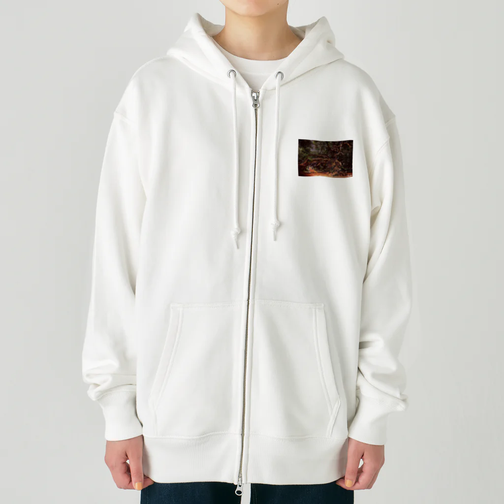 一言に全てを込めて。の森林を駆ける炎馬 Heavyweight Zip Hoodie