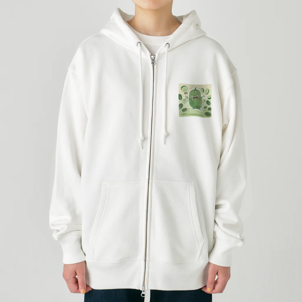 takanori5のアングリーダンシングキューカンバー Heavyweight Zip Hoodie