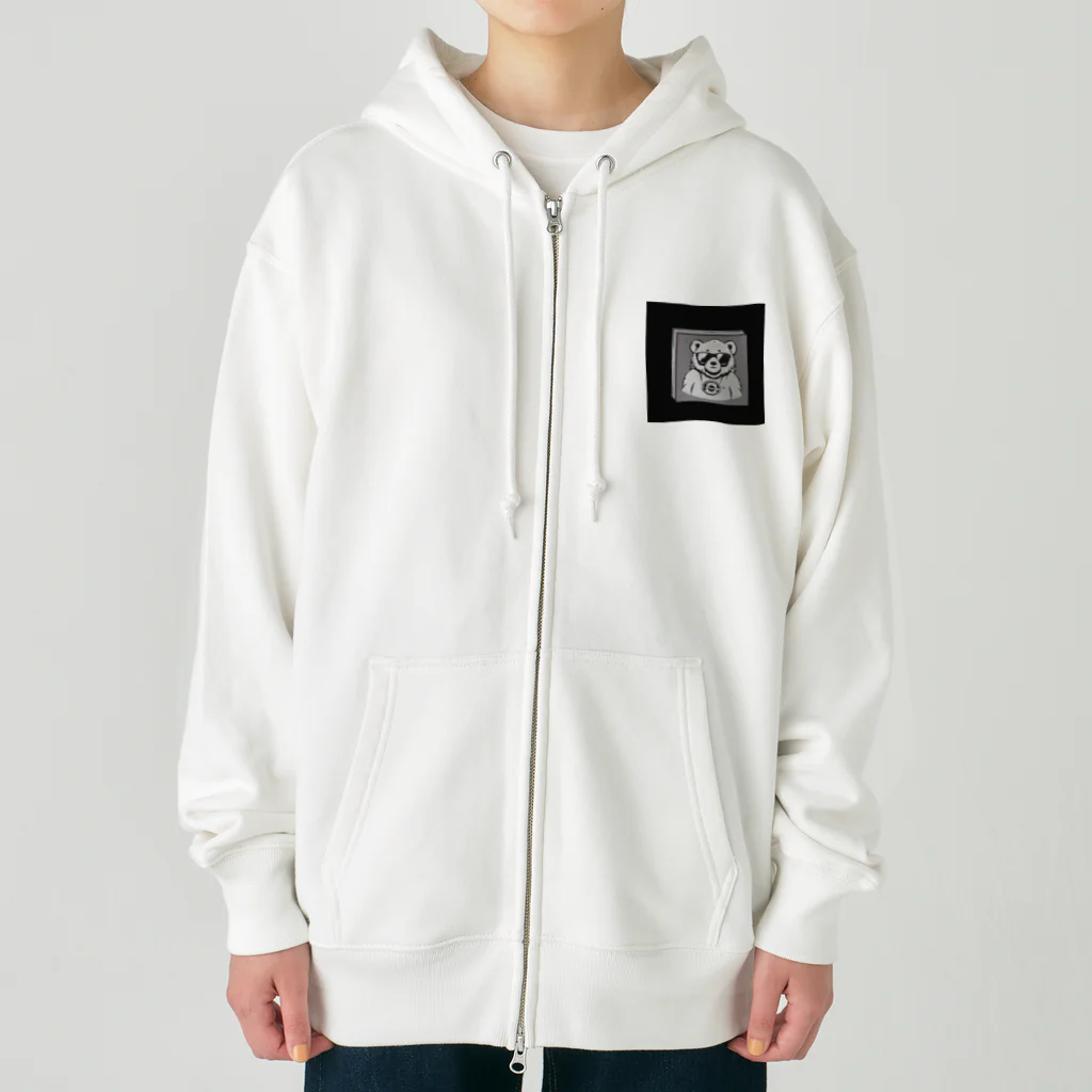 Kompasのカッコいい クマ Heavyweight Zip Hoodie