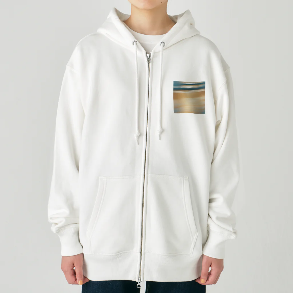 moribouの海岸線のイラストグッズ Heavyweight Zip Hoodie