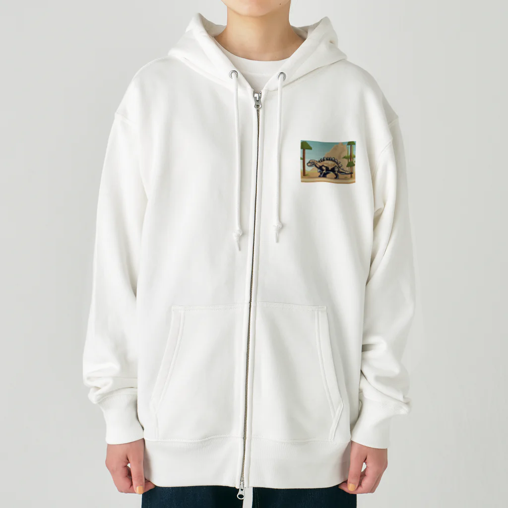 iikyanの恐竜⑨ Heavyweight Zip Hoodie