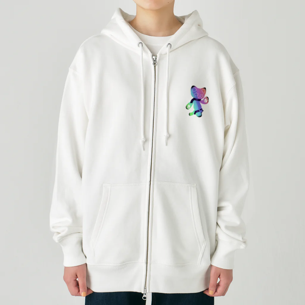 いかニゃあのスターキャットトイ(ベルト付き) Heavyweight Zip Hoodie