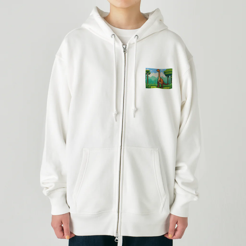 iikyanの恐竜㊼　マムチサウルス Heavyweight Zip Hoodie