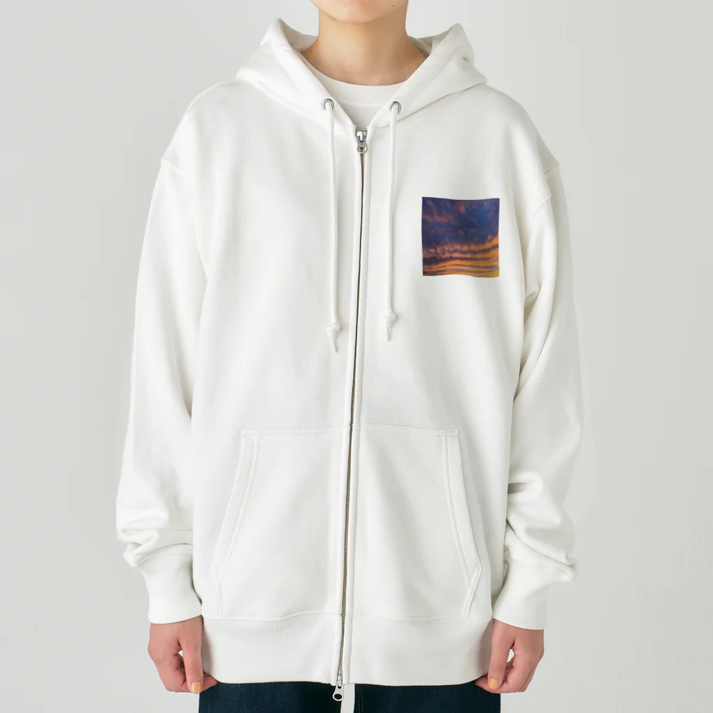 しし座の方角の秋の空 Heavyweight Zip Hoodie