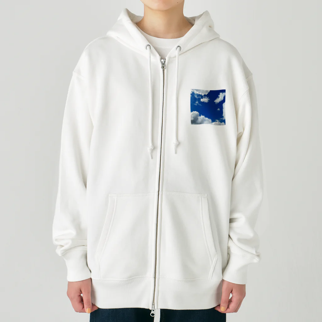 しし座の方角の青い空。 Heavyweight Zip Hoodie