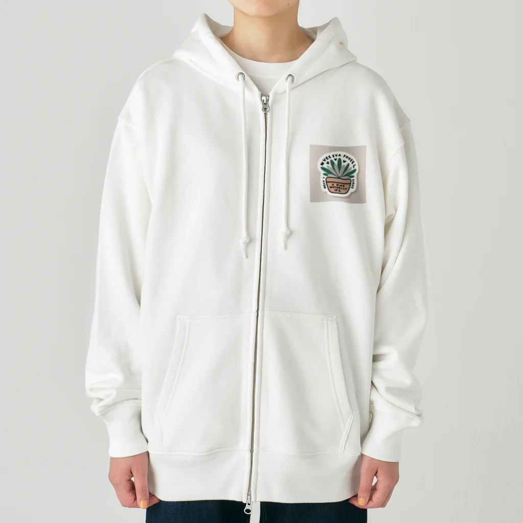 yusaki55maikingのミニマリストサキュレント Heavyweight Zip Hoodie