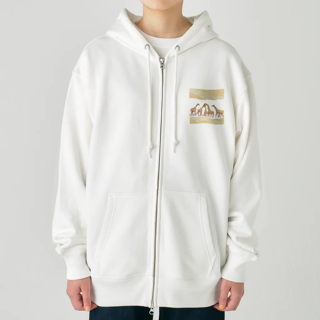 Tina97710のサバンナジラフ Heavyweight Zip Hoodie