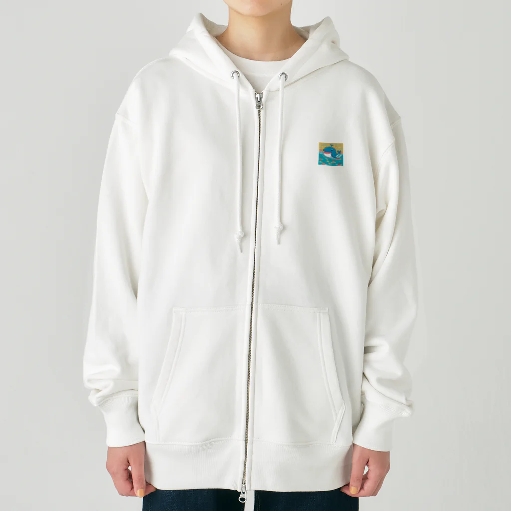 ニャン太郎ショップの楽しい海の中 Heavyweight Zip Hoodie